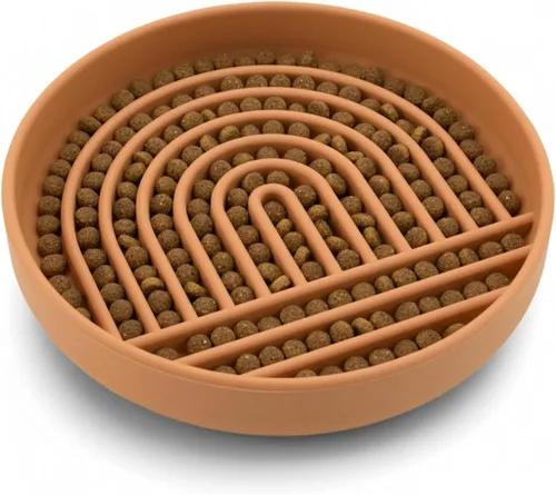 Vista 10 de Should We Go? Alimentador lento para perros y gatos, el tazón Slowdown de silicona, solución para comer lentamente con diseño moderno de alfombrilla