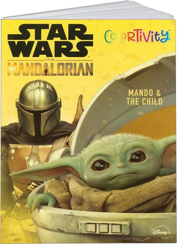Vista 2 de Star War Mandalorian & Baby Yoda - Juego de libros para colorear y actividades, 2