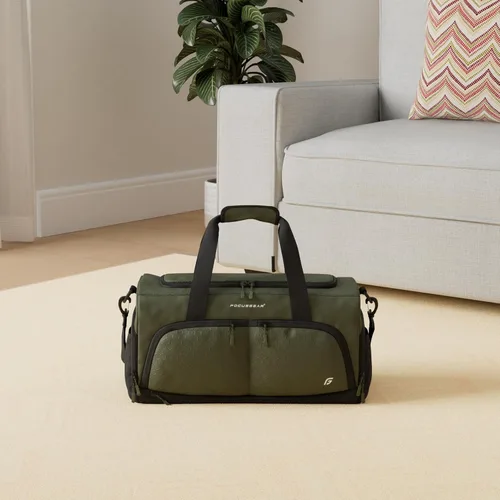 Vista 2 de Ultimate Gym Bag 2.0 La bolsa de lona duradera diseñada por Crowdsource con 10 compartimentos óptimos que incluyen bolsa resistente al agua