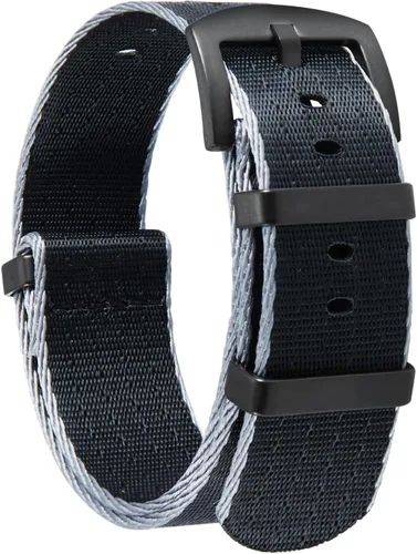 BINLUN Correa de reloj de nailon gruesa G10 de nailon balístico de alta calidad, multicolor, correas de repuesto con hebilla de acero inoxidable