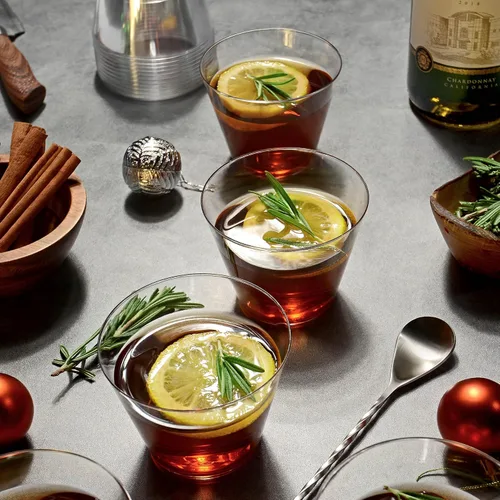 Vista 7 de Vaso transparente, paquete de 9 onzas, vasos desechables y reutilizables para fiestas, bodas y vacaciones, 100 vasos de plástico transparente