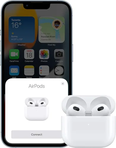 Vista 3 de Apple AirPods con estuche de carga Lightning (3ª generación) (renovado)