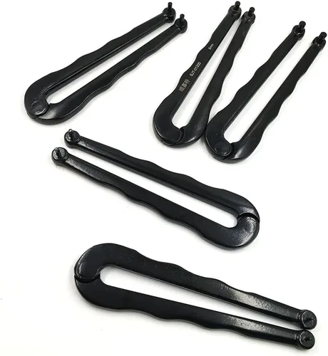 Vista 5 de GBJ 2 alicates ajustables para tuercas redondas con agujeros perforados, acabado negro universal (0.079 pulgadas)