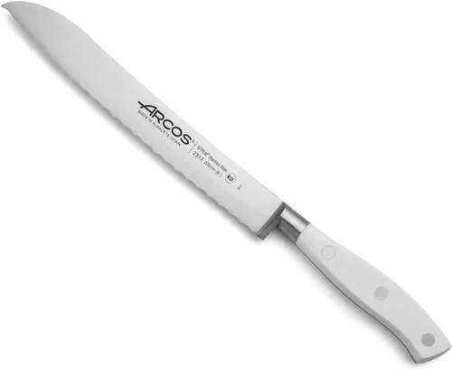 Vista 13 de Arcos Cuchillo Pan de Acero Inoxidable Nitrum de 8 Pulgadas y Hoja de 7.874 in. Obtenga una gran variedad de cortes para su comida Cuchillo ideal