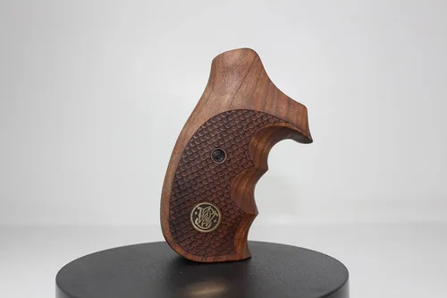 Vista 3 de Smith Wesson K/L/X - Puños redondos de nogal (suelo, madera)