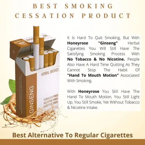 Vista 4 de Honeyrose Ginseng - Cigarrillos de hierbas sin tabaco y nicotina