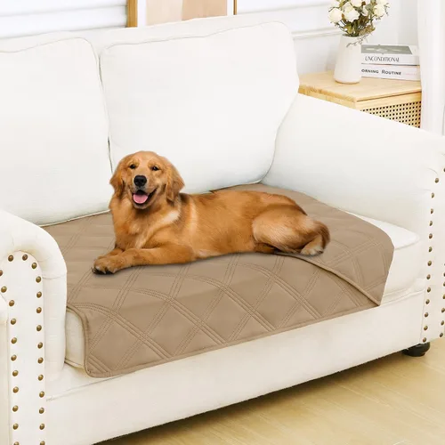 Vista 92 de Smiry Funda Manta Impermeable para Cama de Perro, Manta Suave Reversible para Mascotas, Lavable a Prueba de Fugas, Funda para Gatos y Perros