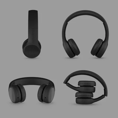 Vista 6 de LILGADGETS Conexión+ estilo prémium volumen limitado con SharePort - Audífonos con cable para niños