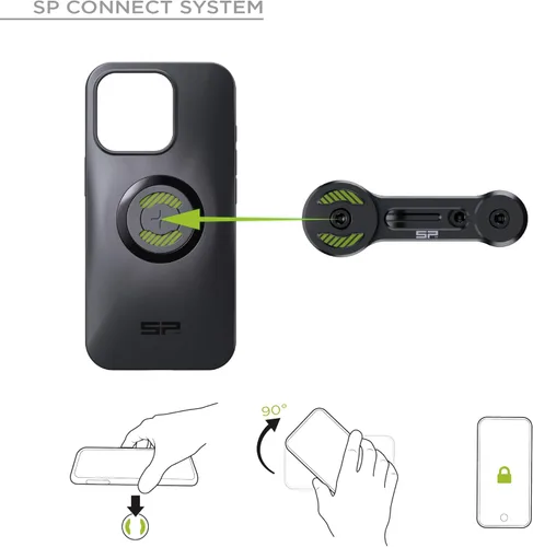 Vista 3 de SP CONNECT Moto Bundle II con módulo antivibraciones SPC+ Compatible con iPhone 11 Pro/XS/X Soporte de teléfono para motocicleta Soporte