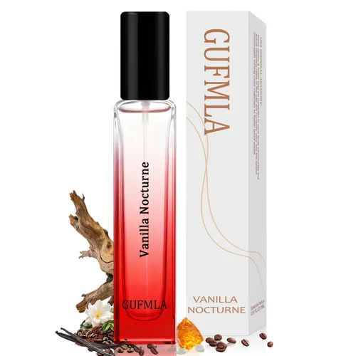 Perfume de feromonas para mujer, perfume de vainilla ámbar, vainilla Nocturne Elixir de larga duración para mujer, Eau Fraiche de tamaño de viaje,