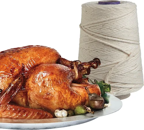 Vista 2 de Regency Wraps Cordel de carnicero de cocina, resistente, 500 pies, 16 capas, 2.4mm, cordel de cocina de algodón apto para alimentos para atar pavo