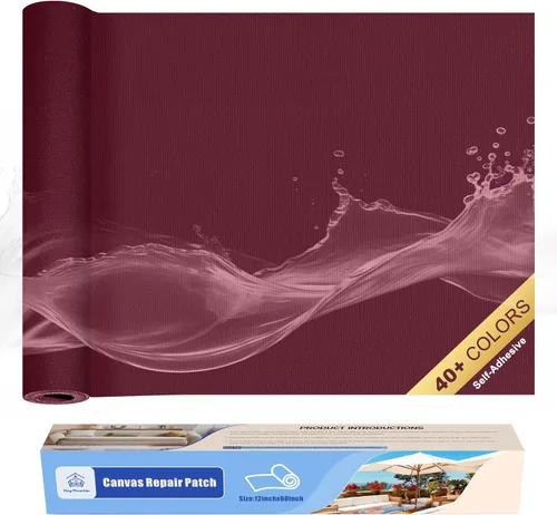 Vista 69 de KING MOUNTAIN Parche de reparación de lona de 9 x 11 pulgadas, 2 piezas, parche de tela impermeable autoadhesivo para sofás, tiendas de campaña