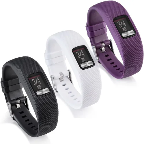 Vista 10 de Compatible con Garmin Vivofit 4 Band, correa de repuesto de silicona para Garmin Vivofit 4 (sin rastreador (10 unidades, pequeña)