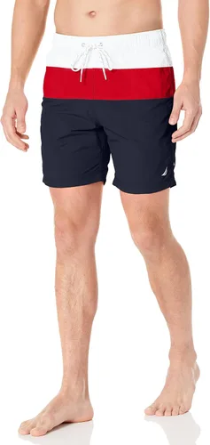 Nautica Pantalones cortos de natación estándar de 8 pulgadas para hombre