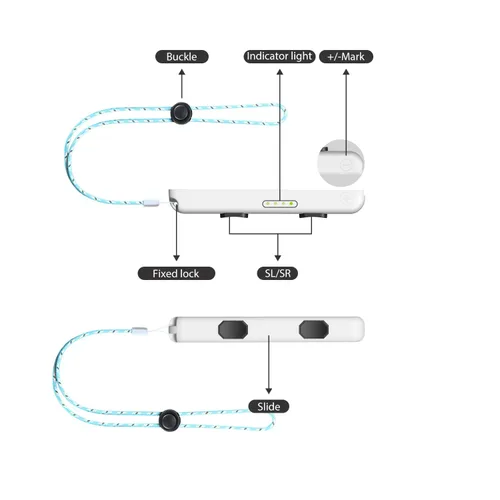 Vista 7 de D.Gruoiza Strap Compatible with Switch Joycon Straps, Replacement for Wrist Straps 4 Pack Support Adjustable Tightness (Black and White)