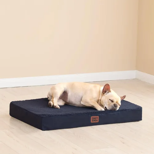 Vista 7 de EHEYCIGA Camas ortopédicas XL para perros extragrandes con funda extraíble lavable, color azul marino, 44 x 32 pulgadas