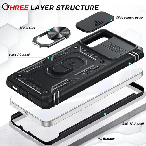 Vista 2 de LeYi Funda compatible con Samsung Galaxy S20 FE 5G: [No compatible con S20] Galaxy S20 FE con funda deslizante para cámara + [2 paquetes] protector