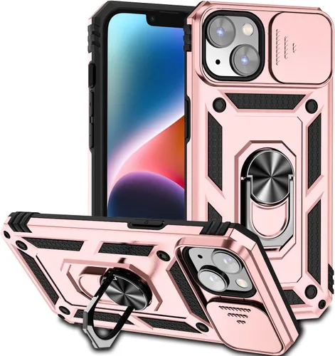 Vista 33 de Hitaoyou Funda para iPhone 14 Pro con funda para cámara y soporte, grado militar, a prueba de golpes, resistente funda protectora para iPhone 14 Pro