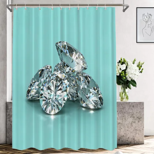 Vista 241 de Shrahala Father and Child Embracing No Hooks Shower Curtain with Snap in Liner Set, Tender Moment Captured Bathroom Décor Polyester Fiber Waterproof