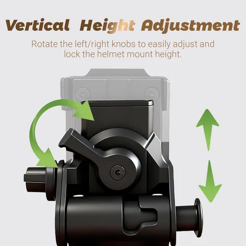 Vista 8 de Helmet Mount Night Vision Goggles Nylon NVG Tactical Helmet Mount Adjustable Full Nylon Tactical Helmet Mount for L4G24 Nvg Mount