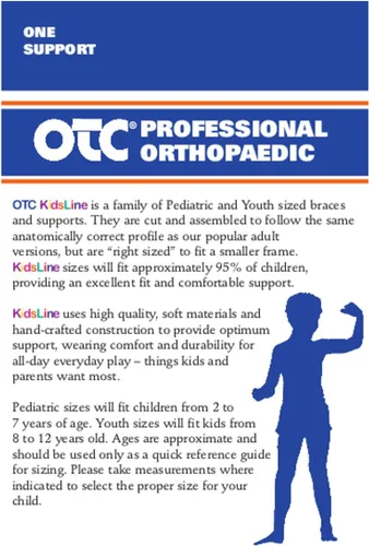 Vista 5 de OTC KidsLine - Tobillera, estilo deslizante, neopreno