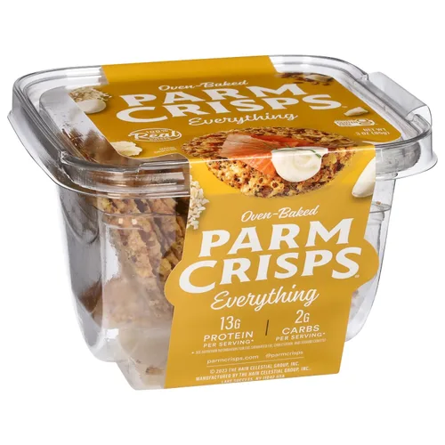 Vista 4 de ParmCrisps - Everything Cheese Parm Crisps, hechas simplemente con queso 100% real Snacks keto saludables, bajos en carbohidratos, altos