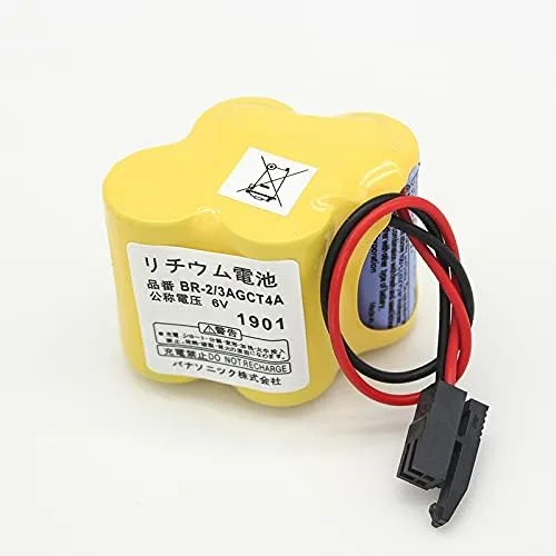Vista 2 de SHENYANG BR-2/3AGCT4A BR2/3AG BR2/3AGCT4A Batería BR2/3AGCT4A para FANUC A98L-0031-0025 Enchufe Negro (4 unidades)