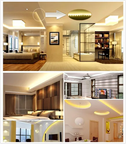 Vista 9 de White Color LED Strip Light IEKOV AC 110-120V FlexibleWaterproofMulti-Modes FunctionDimmable SMD5050 LED Rope Light with Remote for