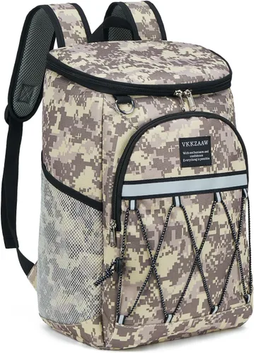 Vista 8 de Backpack Cooler Backpack 26 Cans Insulated Leak Proof for Women Men Beach Camping Picnic Fishing Hiking Lunch Backpack Waterproof Cooler