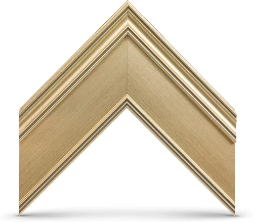 Vista 3 de Marco de TV Premiere Deco de 75" color champán - Compatible SOLO con Samsung The Frame TV y Pro TVs