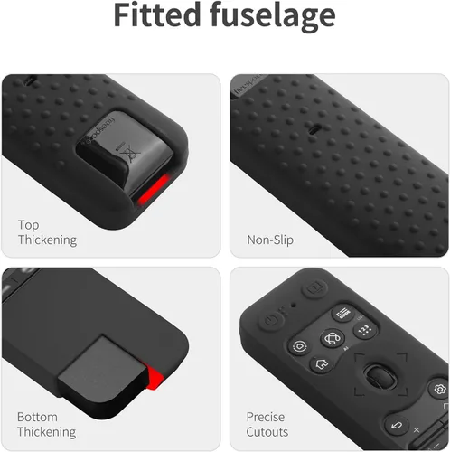 Vista 4 de Funda de silicona para LG MR25GA Remote 2025 LG OLED Smart TV C5 B5 G5 M5 Remoto MR25GA Funda protectora (negro)