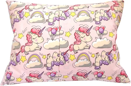 Vista 2 de Funda de almohada para niños pequeños de 13 x 18 pulgadas, almohadas de unicornio de algodón, fundas de almohada pequeñas para almohadas de viaje