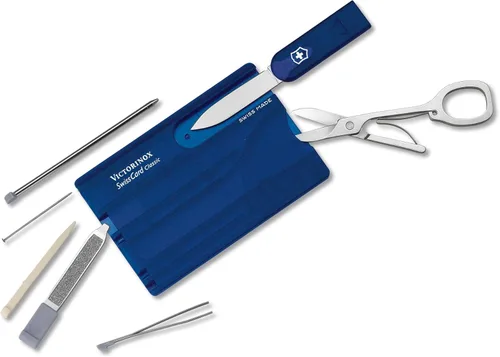 Victorinox Tarjeta suiza del ejército suizo zafiro translúcido 3189in