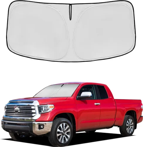 Vista 79 de Parasol para parabrisas Rivian R1S 2022-2024 2025, parasol para ventana frontal, ajuste personalizado, accesorios R1S, visera solar, pantalla