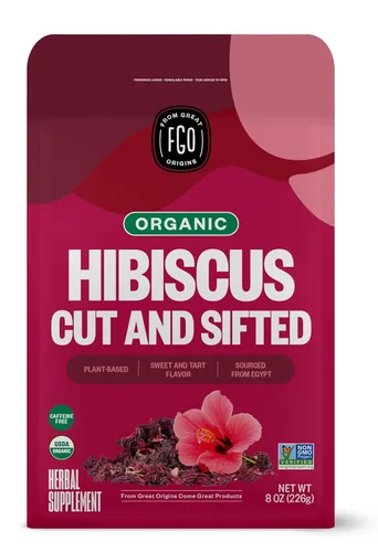 Vista 53 de FGO Té orgánico de Ashwagandha, 100 unidades, bolsitas de té de hierbas ecológicas, bolsa resellable, sin cafeína, el embalaje puede variar