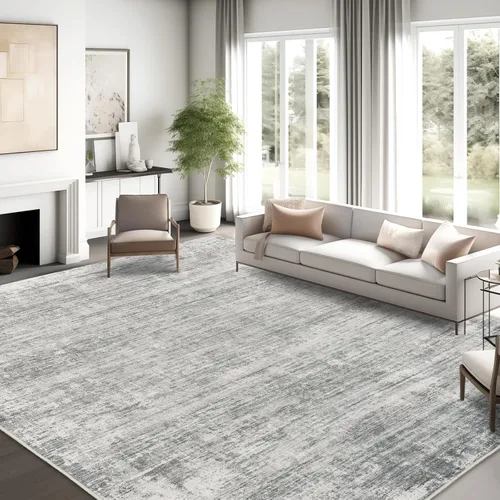 Vista 29 de zesthome Alfombras de 5 x 7 pulgadas - Alfombra lavable resistente a las manchas, alfombras modernas abstractas para sala de estar, dormitorio