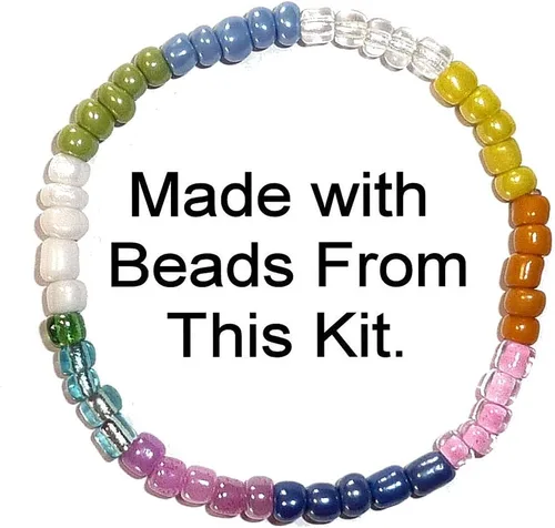 Vista 7 de Surtido de cuentas sueltas, manualidades, pulseras, kit de cuentas, multicolor a granel de cuentas de semillas 6/0 de 0.157 in, kit de fabricación