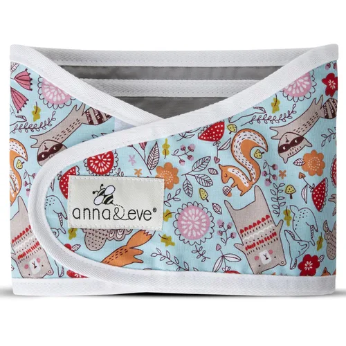 Vista 22 de Banda Anna & Eve para envolver brazos de bebé, S, Agua (Aqua)