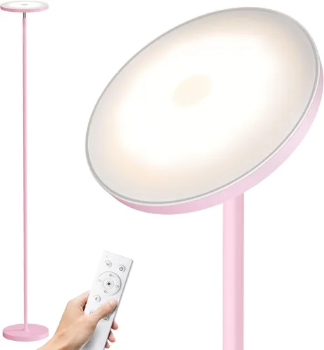 Vista 14 de SUNMORY Lámparas de pie para sala de estar, 48 W/4200 lm, lámpara de pie LED súper brillante con control remoto, lámpara de pie de 69 pulgadas