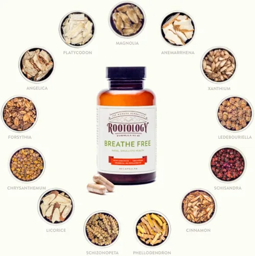 Vista 6 de Cápsulas Rootology Breathe Free, 120 Cápsulas (salud nasal y sinusal), 120
