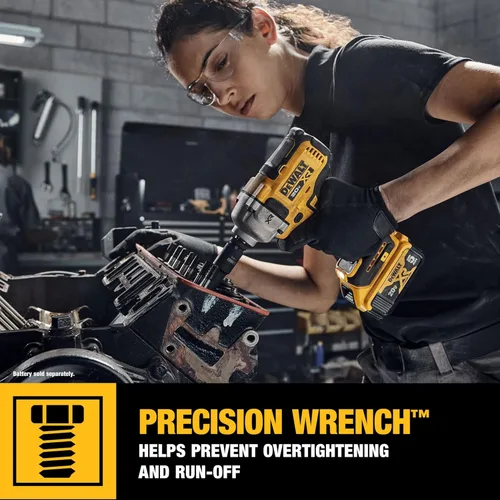 Vista 6 de Dewalt DCF891BR 20V MAX XR Llave de impacto inalámbrica de iones de litio de 1/2 pulgada sin escobillas con yunque de anillo de cerdo