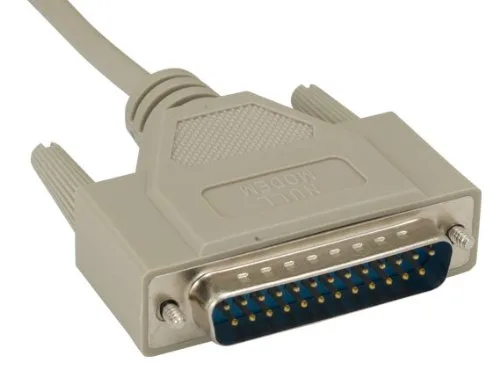 Vista 3 de Cable Leader Cable de módem nulo DB25 M/F (6 pies (1 paquete))