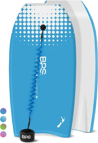 BPS Bodyboard 'Storm' con correa en espiral de alta calidad, ligero con núcleo EPS, duradero para todas las condiciones de ola
