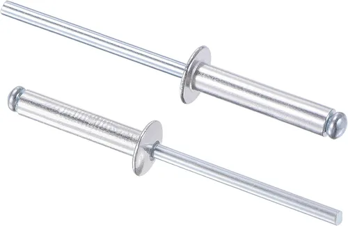 Vista 9 de uxcell Remaches ciegos, remaches de aluminio para tirar de remaches de decoración de núcleo de 0.157 in de diámetro de 0.512 in de longitud