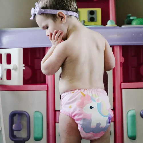 Vista 6 de Pañales de tela reutilizables, ajustables, 6 piezas más 6 plantillas