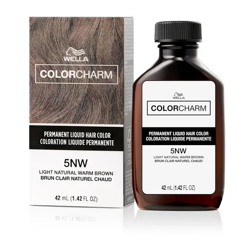 Vista 14 de WELLA Color Charm - Tinte líquido permanente para el cabello para cobertura de canas, color marrón claro