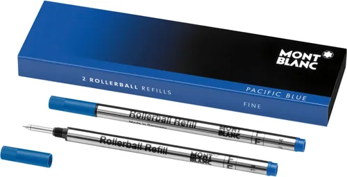 Vista 3 de MONTBLANC Recambio para rollerball, fino, 2 x 1, negro misterioso (105162)
