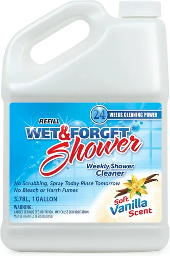 Vista 10 de Wet & Forget Limpiador de ducha de aplicación semanal, no requiere fregar, fórmula sin blanqueador, listo para usar, aroma a vainilla, 64 onzas