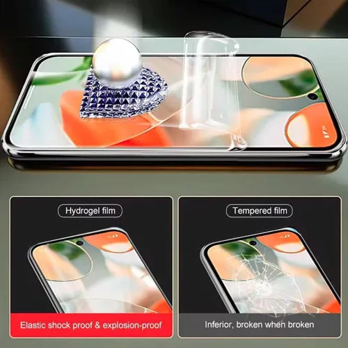 Vista 2 de Paquete de 2 protectores de pantalla para Google Pixel 10 / Google Pixel 10 Pro, alta sensibilidad irrompible flexible TPU protector de pantalla