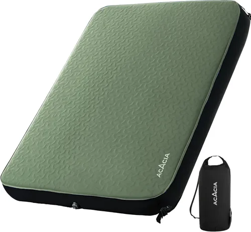 Vista 16 de Acacia 4" Thick Self Inflating Sleeping Pad with Foam, Innovative Y-Shaped Telescopic Structure, Ultraportable Camping Air Mattress with Pump Sack